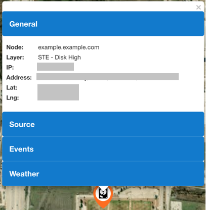 Marker Event Popup General Tab